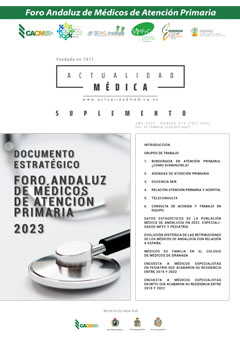 Datos estadísticos de la población médica de Andalucía en 2022. Especialidades MFyC y Pediatría